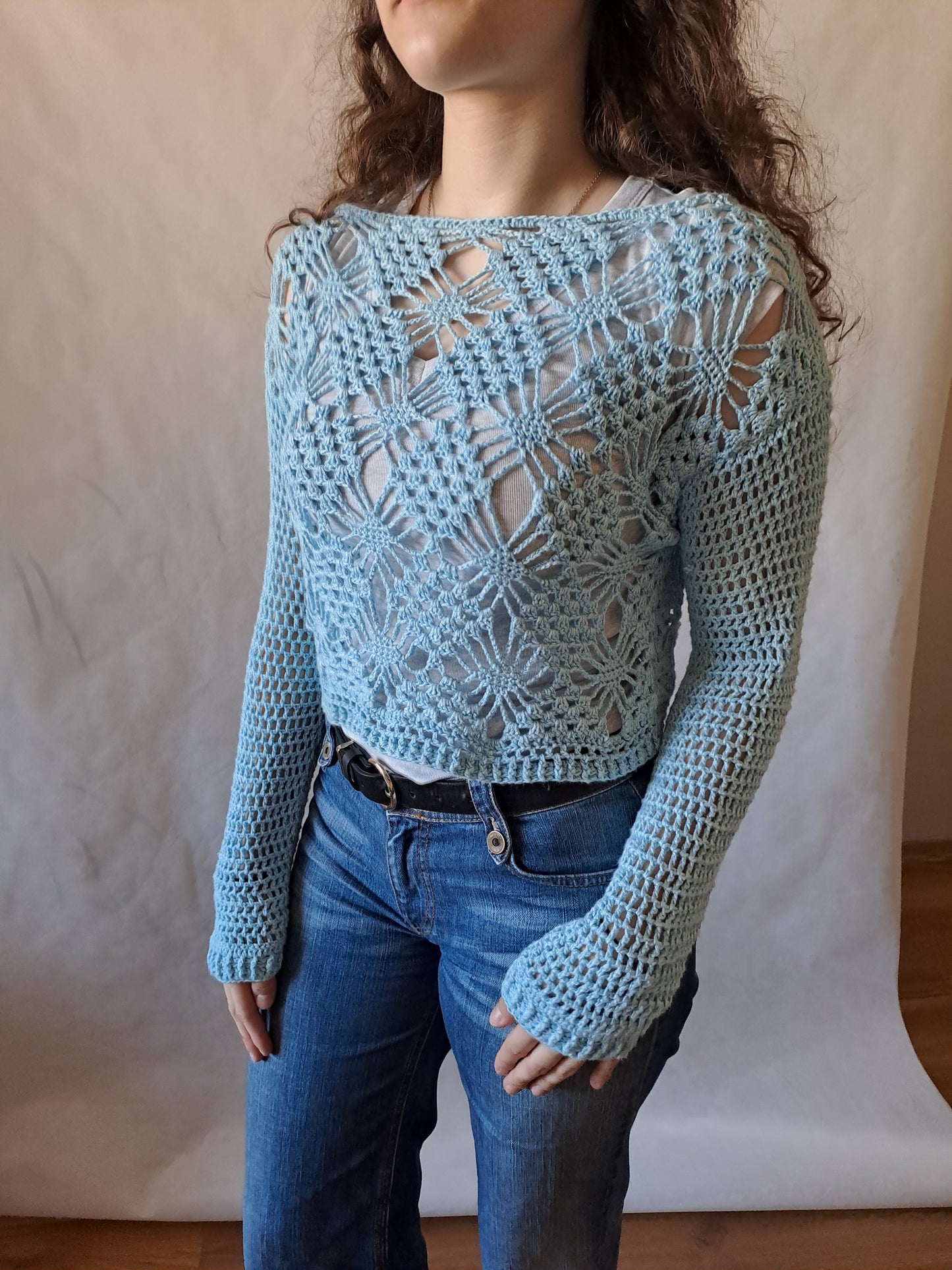 Croptop pulóver nebo