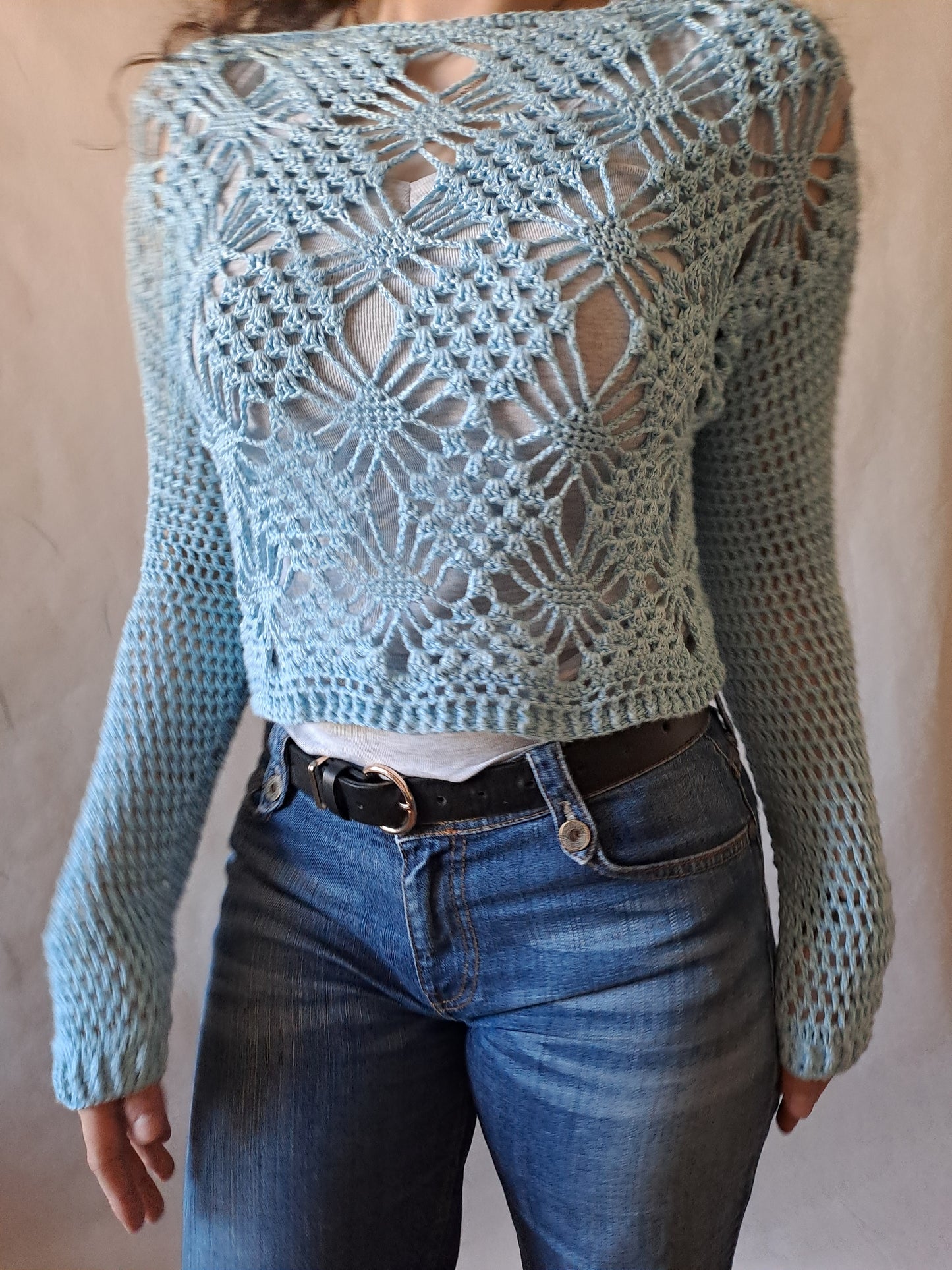 Croptop pulóver nebo
