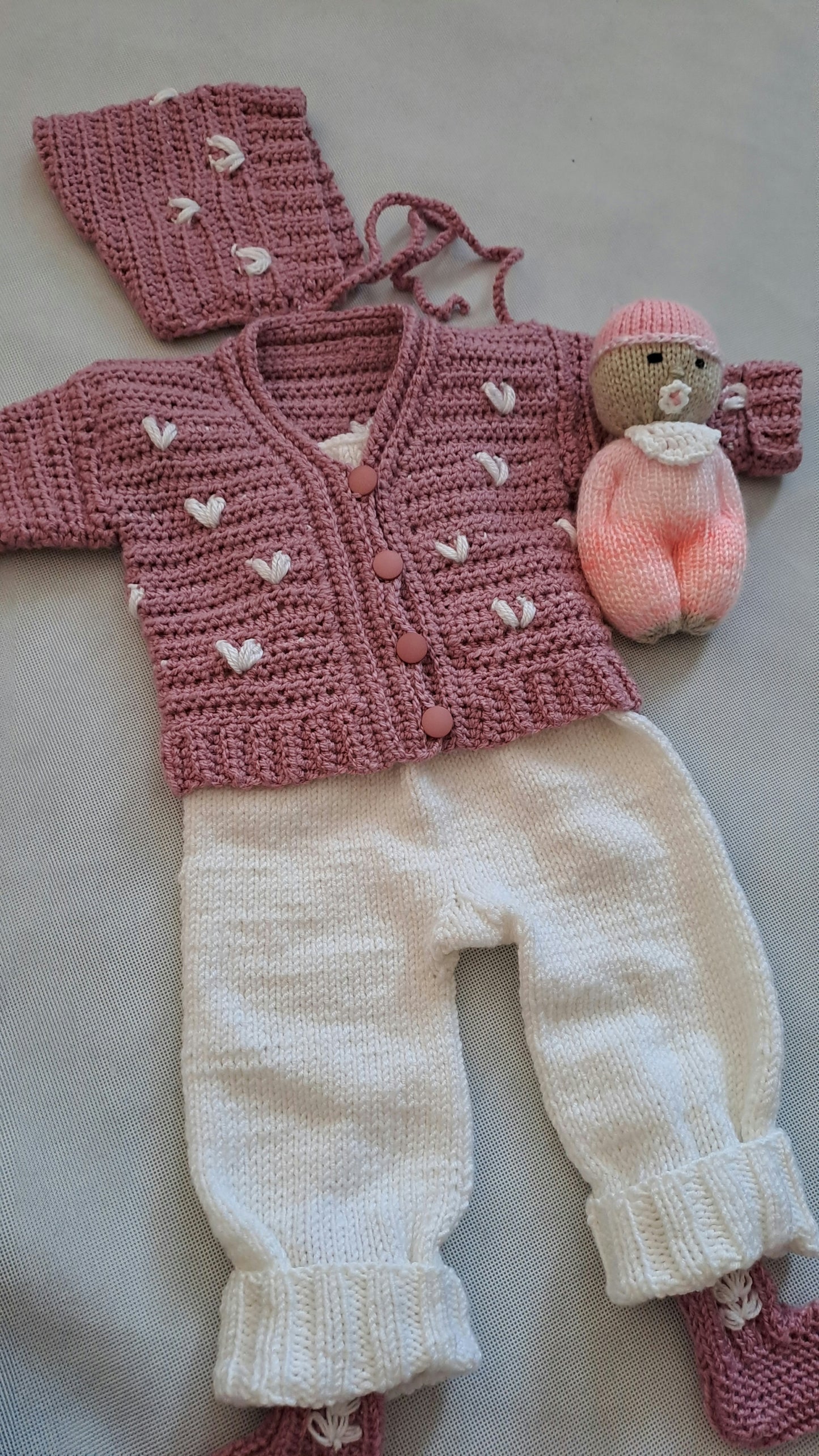 Srdiečkový ružový set