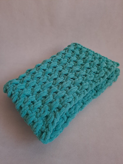 🧸 Mäkučká handmade deka pre najmenších  tyrkysová 💕