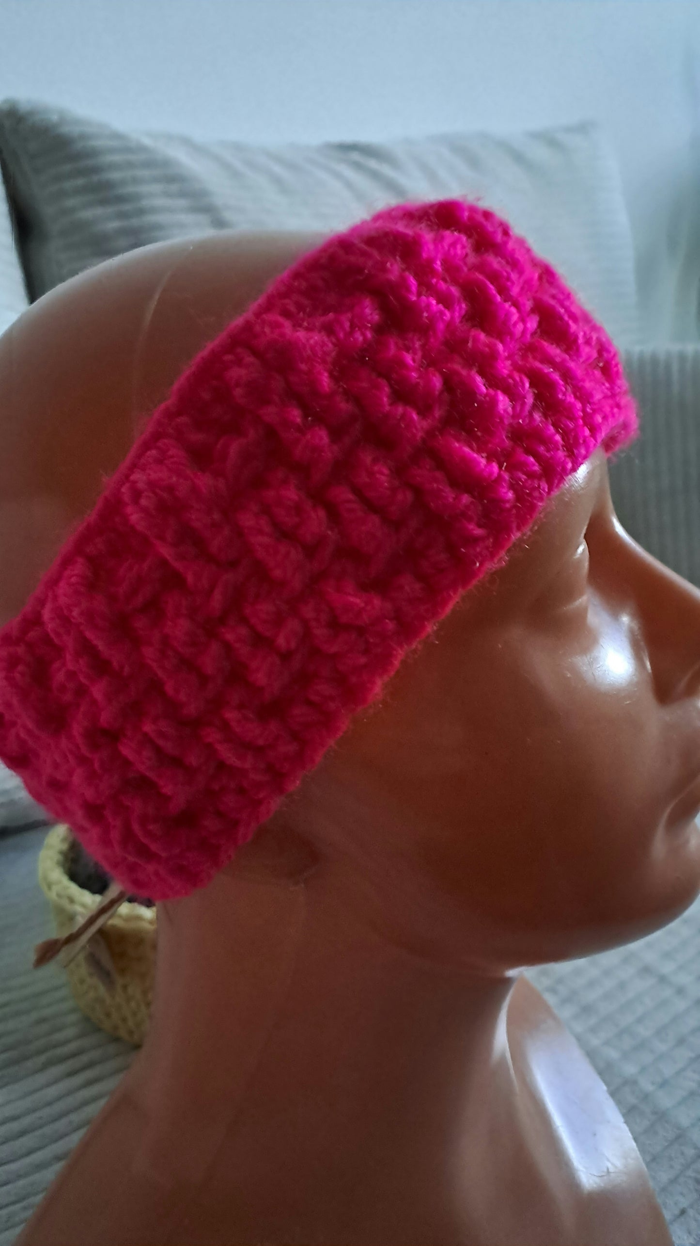 Rúžová čelenka s motívom