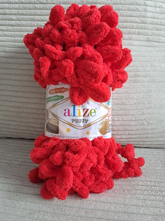 Alize puffy 56 červená