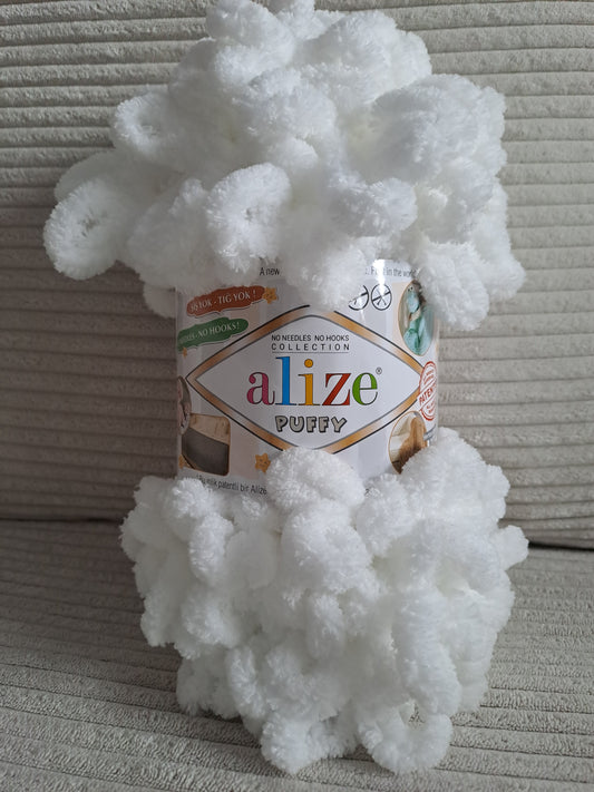 Alize puffy 55 biela